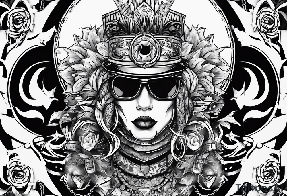 punk rocker tattoo idea