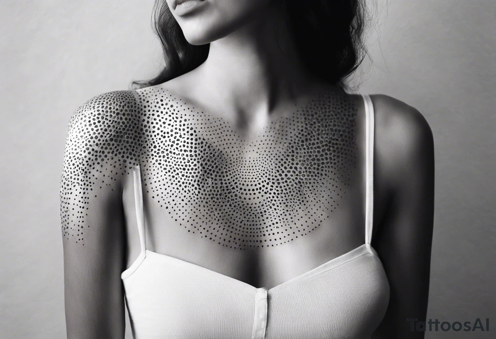 LINE AROUND SHOULDERS tattoo idea