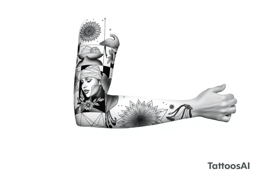 patchwork tattoo design different images tattoo idea