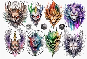 hxh full arms tattoo idea