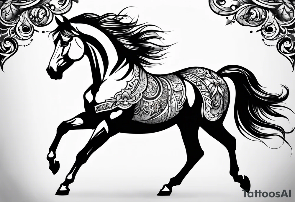 horse tattoo idea