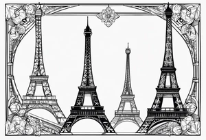 Eiffel tower tattoo idea