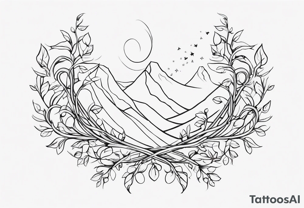 Long Vines tattoo idea