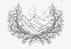 Long Vines tattoo idea