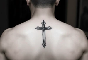 a simple cross tattoo idea