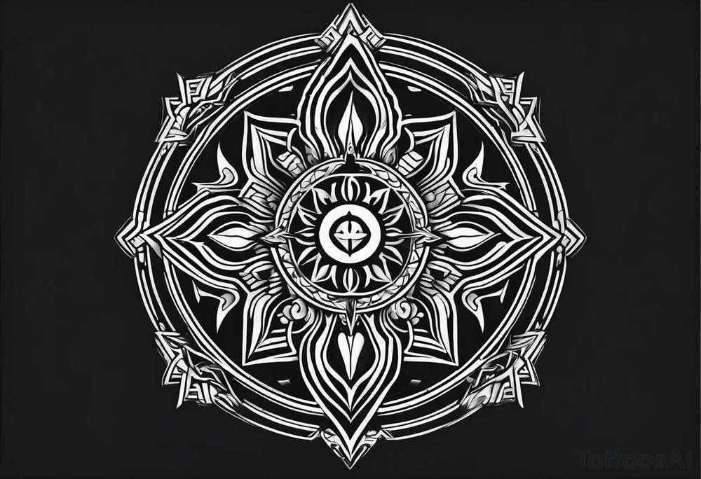 Aegisjalmur symbol tattoo idea