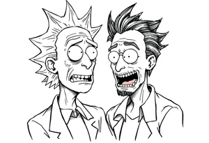 rick et morty tattoo idea