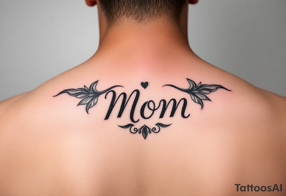 Simple memorial for mom tattoo idea