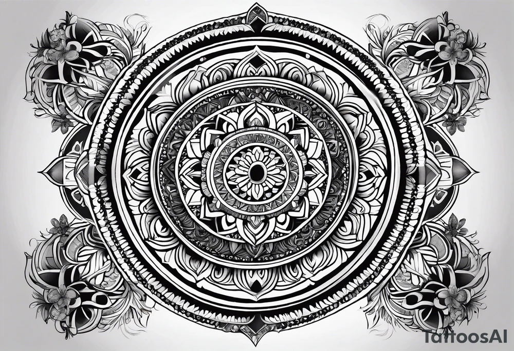 mandala for palm
 honeysuckle emerald Ukraine home power love tattoo idea