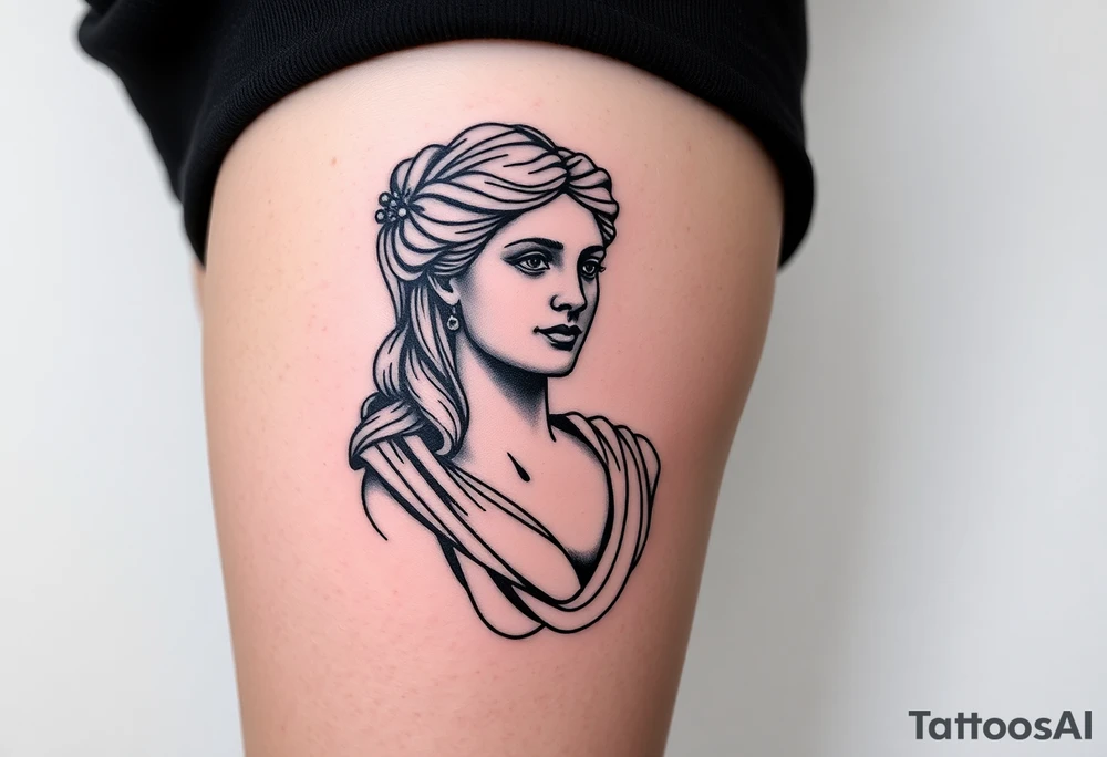 greek sculture 
female tattoo idea