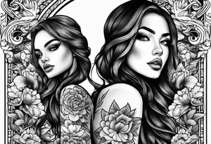 2 daughters tattoo idea