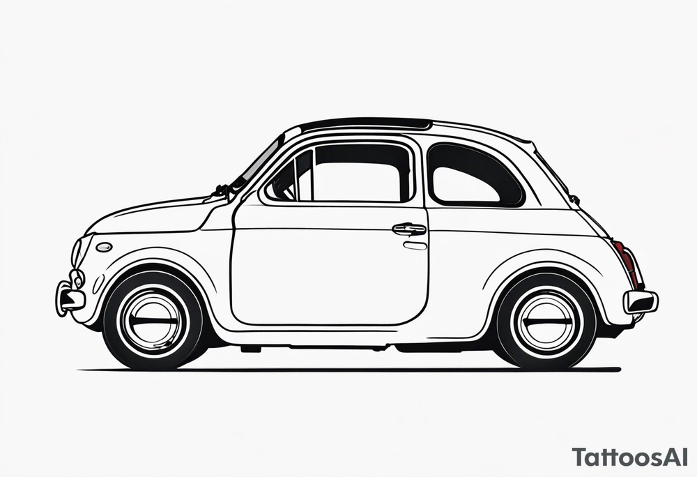 Fiat 500 tattoo idea