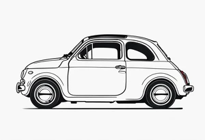 Fiat 500 tattoo idea