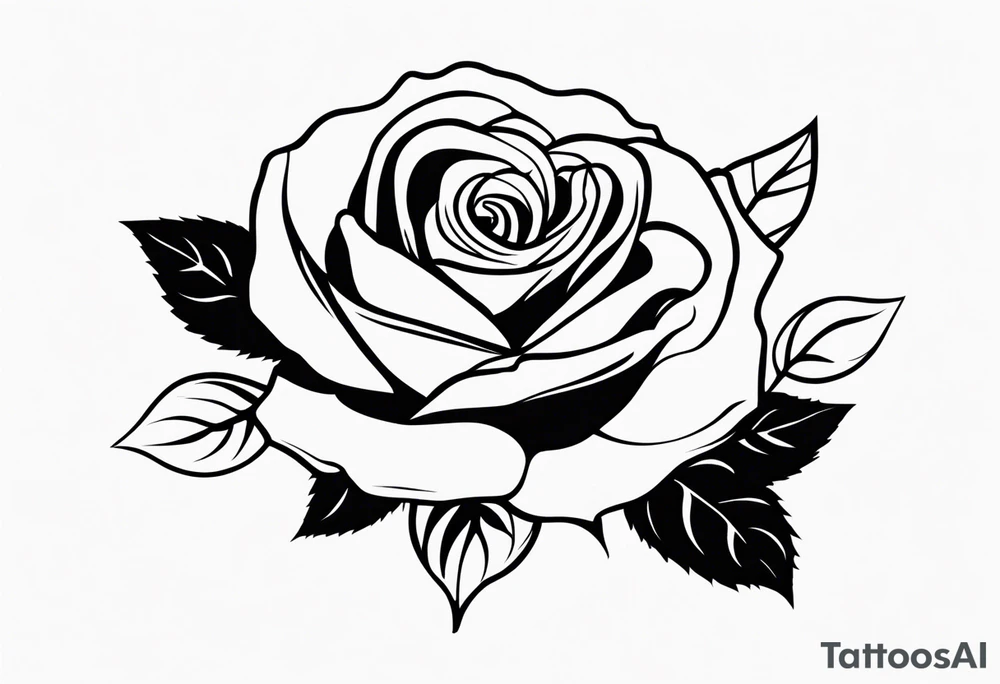 BLACK rose tattoo idea