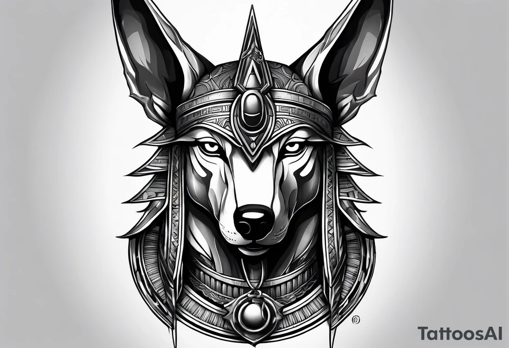 War Anubis and ra tattoo idea