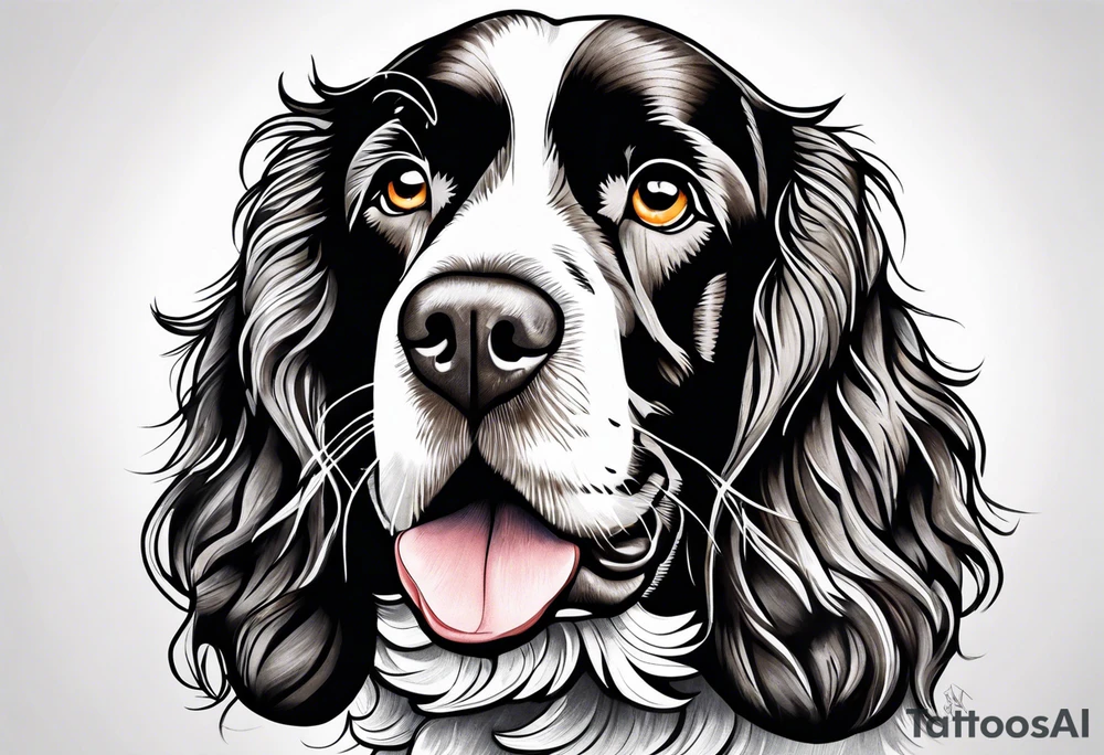 A springer spaniel tattoo idea