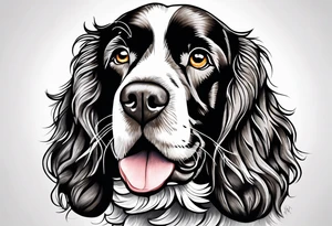A springer spaniel tattoo idea
