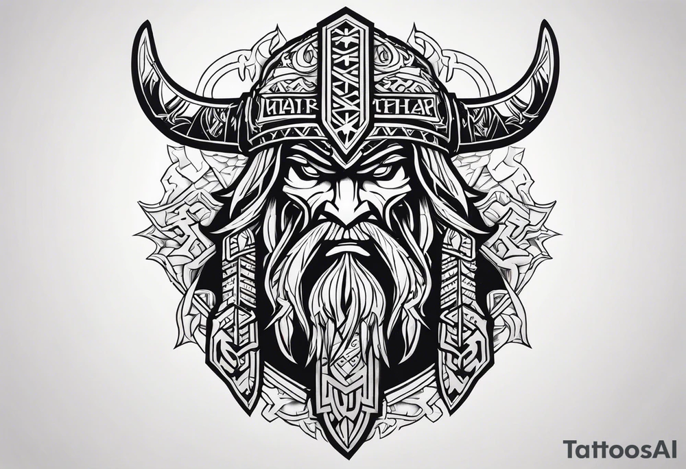 valhalla berserker tattoo idea
