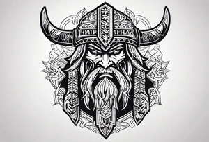 valhalla berserker tattoo idea