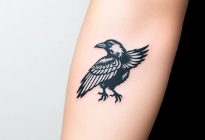 crow tattoo idea