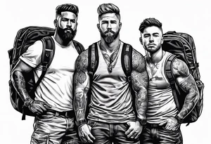 Rucking, brotherhood, fitness, GrowRuck tattoo idea