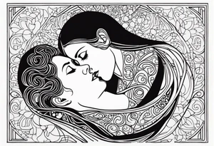 a kiss by gustav klimt tattoo idea