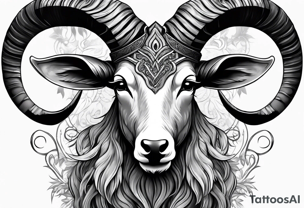 Leshy with mouflon tattoo idea