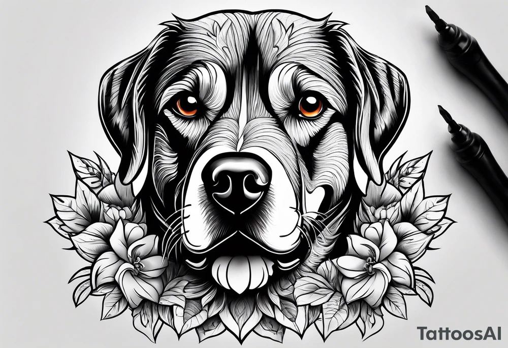dog tattoo tattoo idea