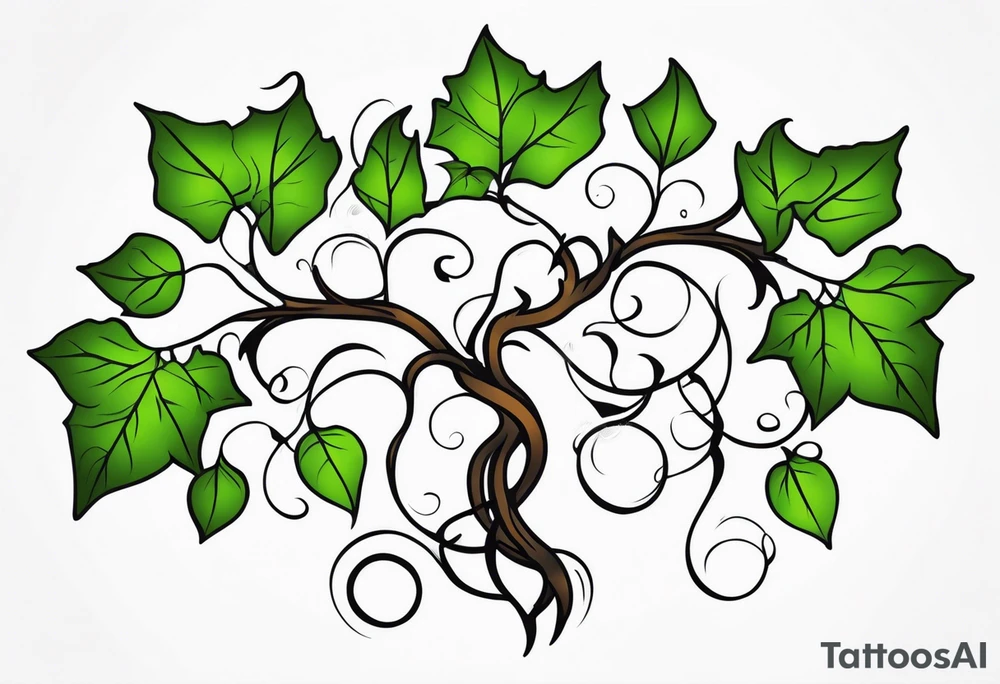 Vine Ivy Roots tattoo idea
