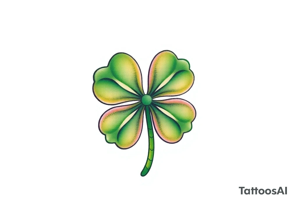 4-leaf clover tattoo idea