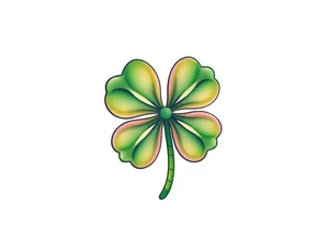 4-leaf clover tattoo idea