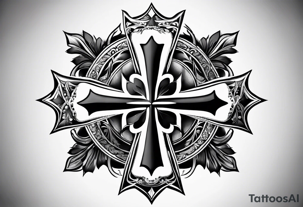 Maltese cross tattoo idea