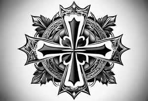 Maltese cross tattoo idea