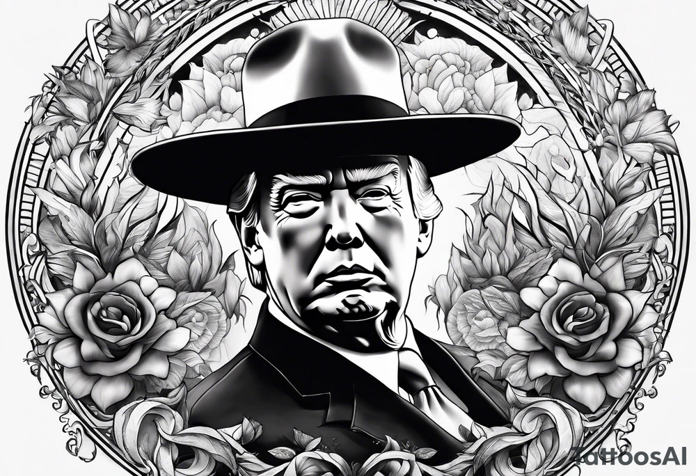 Easy drawing of trump tattoo idea