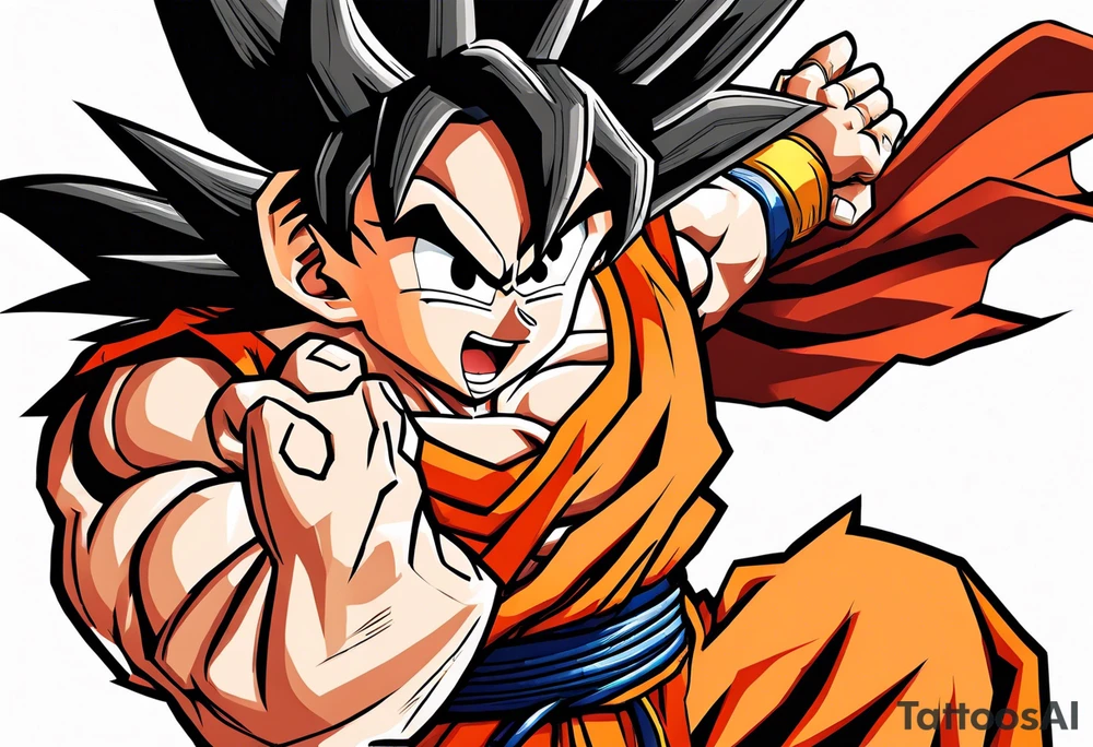 Son goku tattoo idea