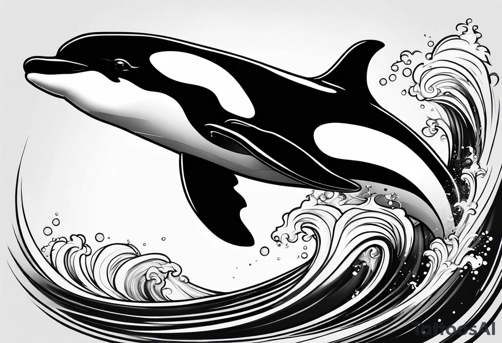 Orca tattoo idea