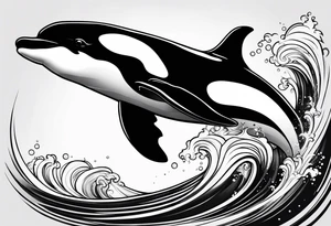 Orca tattoo idea