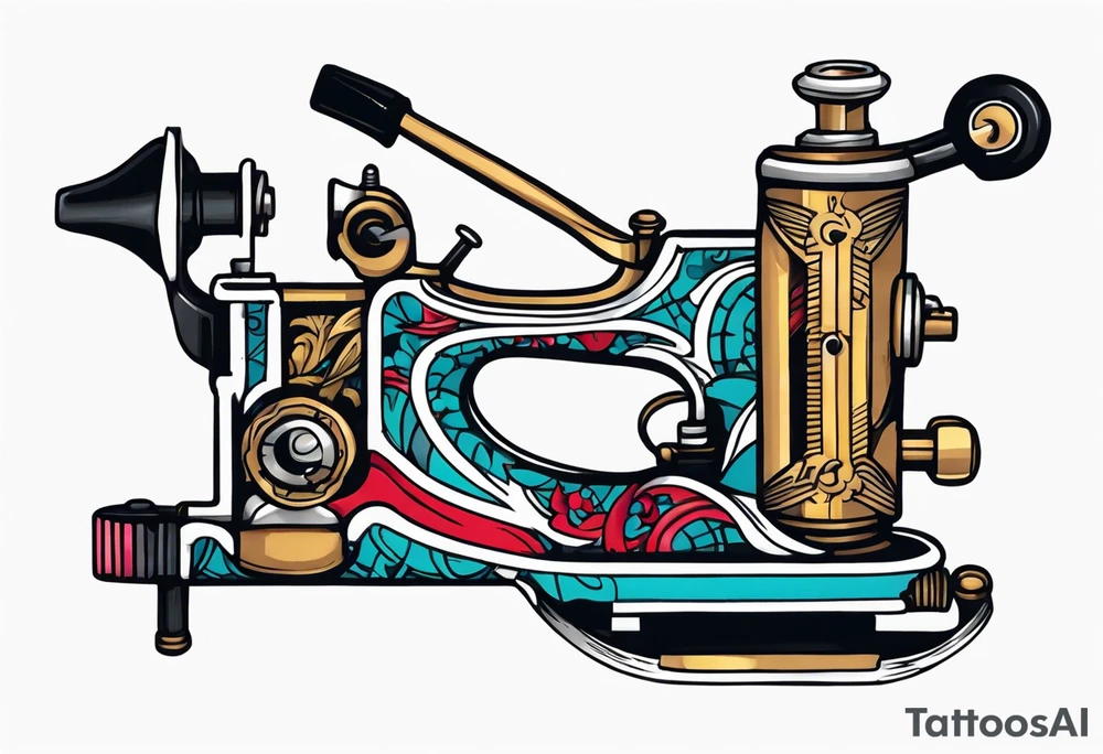 Tattoo machine tattoo idea
