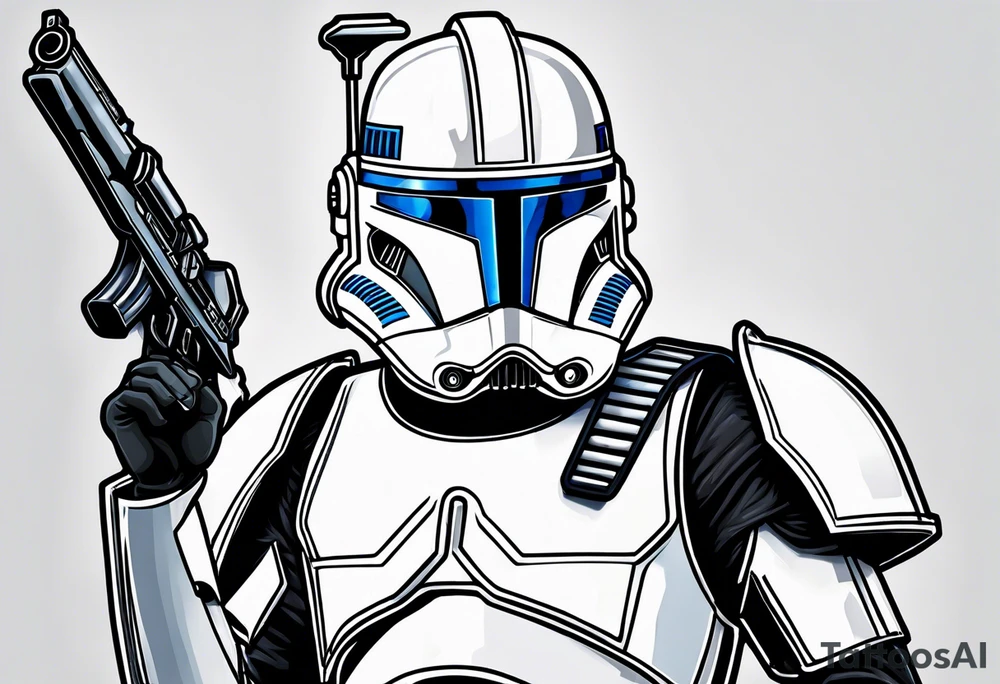 Star Wars, Captain Rex, Pistols drawn, tattoo idea