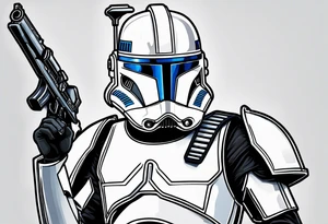 Star Wars, Captain Rex, Pistols drawn, tattoo idea