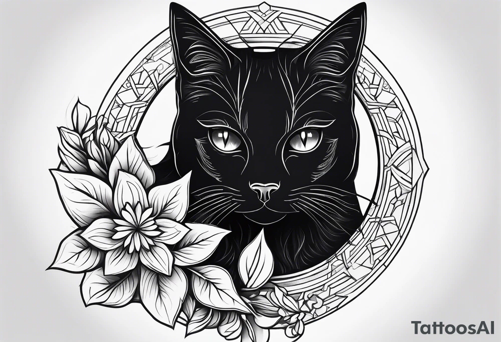 Black Cat tattoo idea