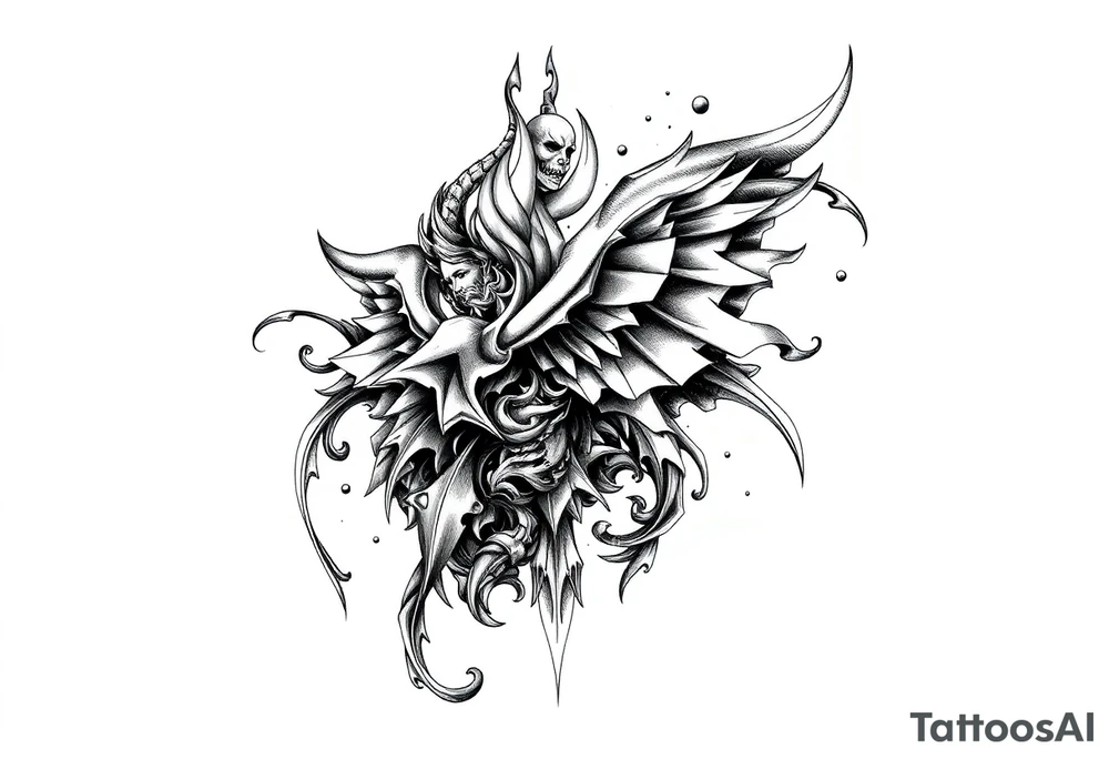 Reincarnation lust tattoo idea