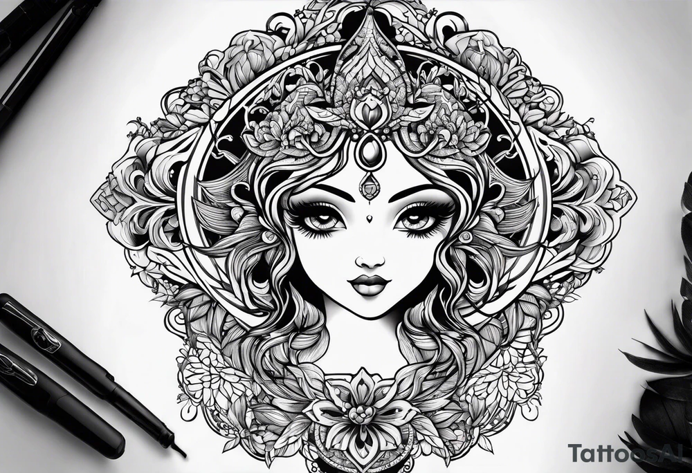 Filigree tattoo idea