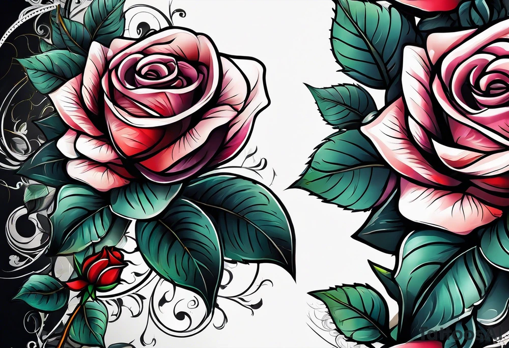 a rose tattoo idea
