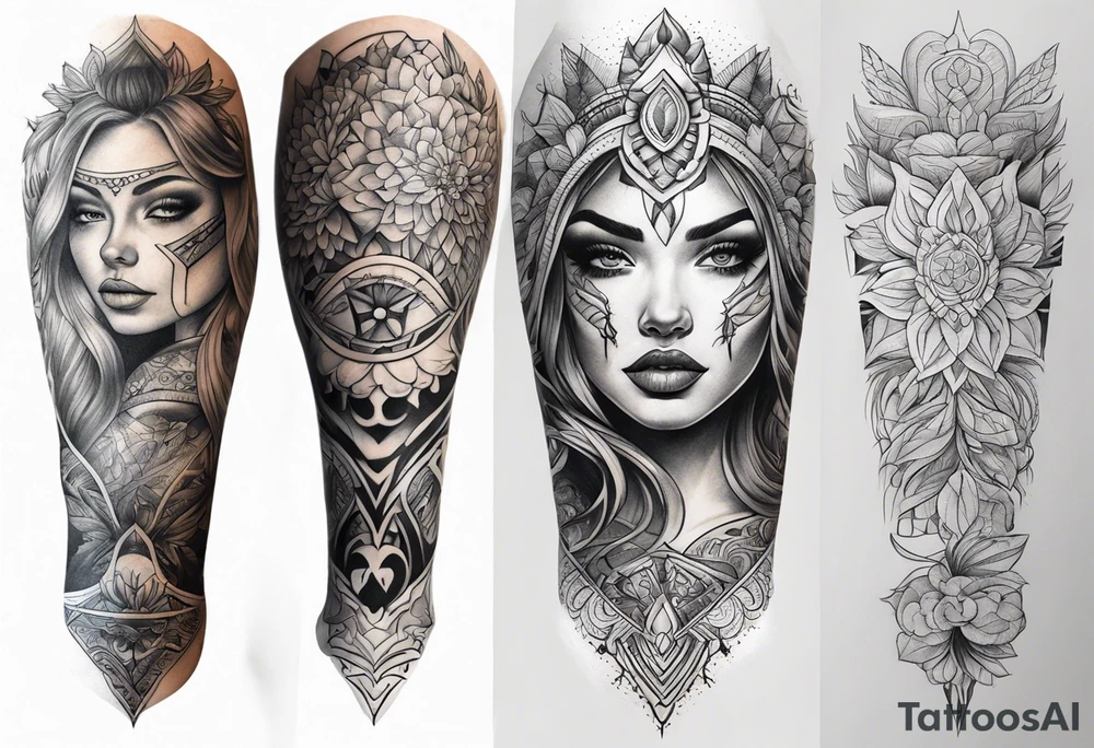 Knee tattoo tattoo idea