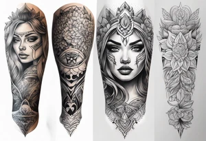 Knee tattoo tattoo idea