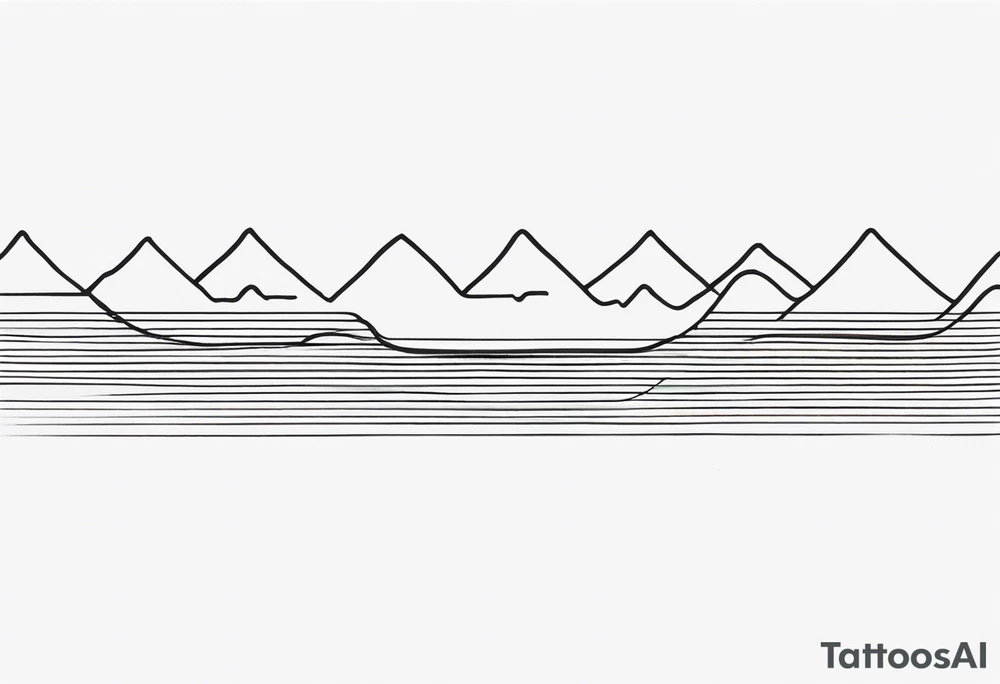 armband tattoo, horizontal with sound spectrum wave pattern tattoo idea