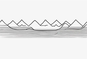 armband tattoo, horizontal with sound spectrum wave pattern tattoo idea