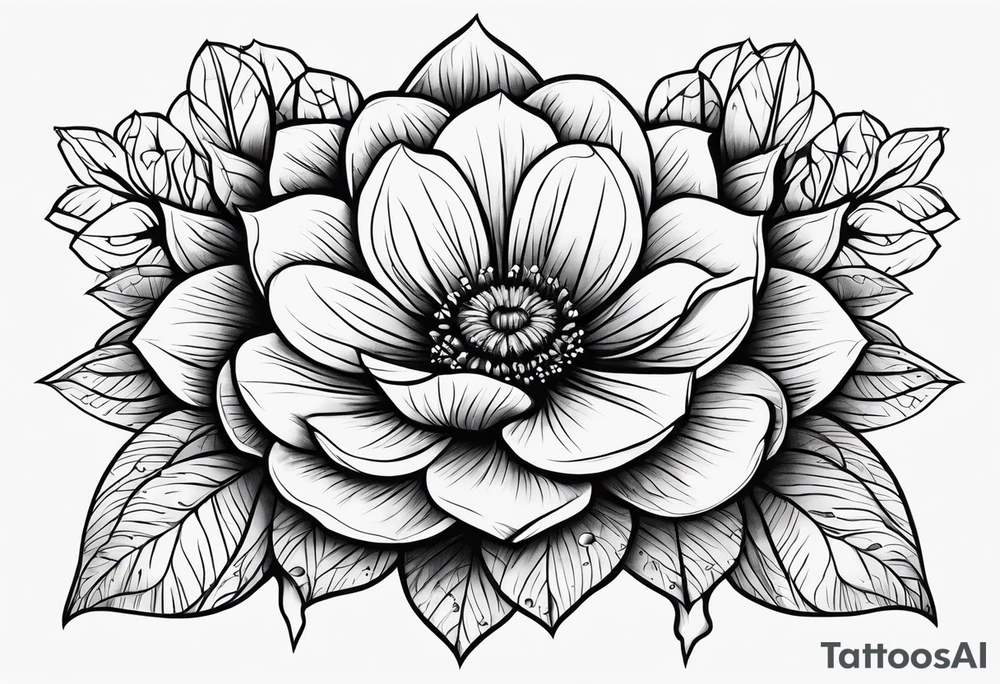 No rain no flowers tattoo idea