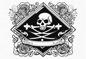 System of the down tattoo with Skeltons tattoo idea